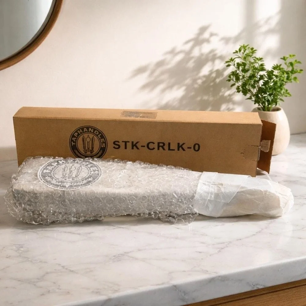 Taphandles Beer Tap‎ Handle STK-CRLK-0 Black Gold Stock Draft Beer Faucet Pull